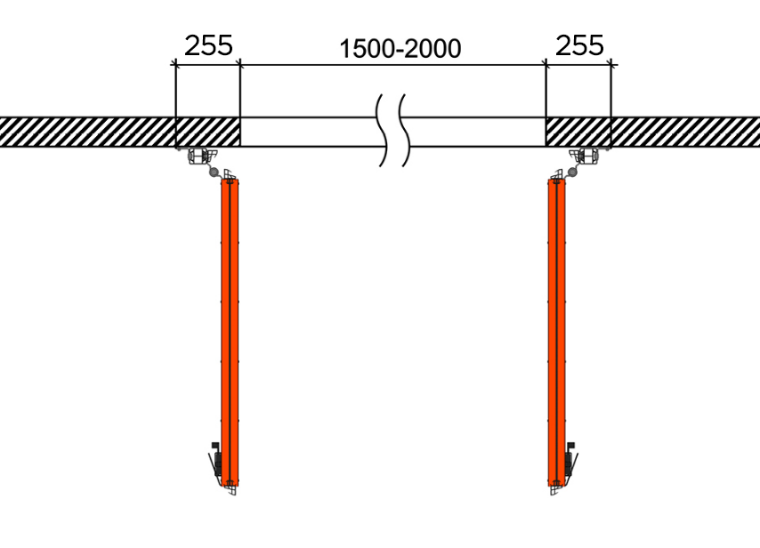 Схема открывания 1 + 1.